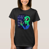 T-shirt Alien Studying Solving Math Science Physics Equati (Devant)