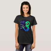 T-shirt Alien Studying Solving Math Science Physics Equati (Devant entier)