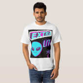 T-shirt alien supplémentaire éclairé (Devant entier)