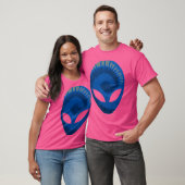 T-shirt Alien Tête Extra-Terrestre Bleu foncé Alien (Unisexe)