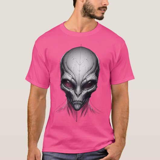 T-shirt Alien - The Grey Man 3 (Arrière - plan transparent (Devant)