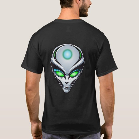 T-shirt Alien UFO Abduction espace fête d'anniversaire (Dos)
