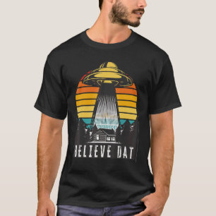 T-shirt Alien Ufo Croit Dat Alien Enlèvement Spacship Su