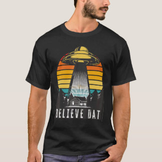 T-shirt Alien Ufo Croit Dat Alien Enlèvement Spacship Su