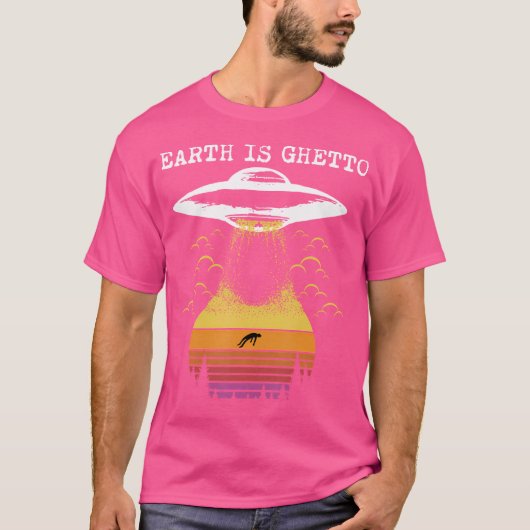 T-shirt Alien Ufo Enduction (Devant)