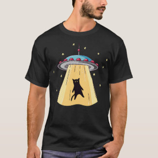 T-shirt Alien Ufo Enlèvement De Chat Je Veux Croire
