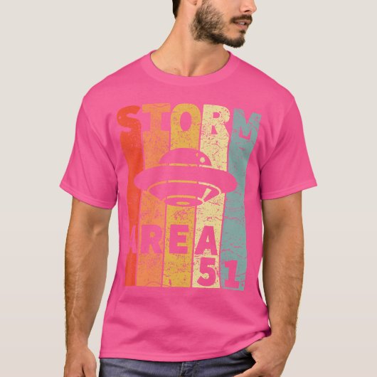 T-shirt Alien Ufo Hunter Storm Area 51 Raid (Devant)
