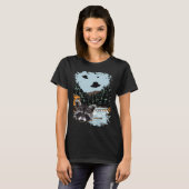 T-shirt Alien UFO Raccoon Lovers Extraterrestrial Encounte (Devant entier)