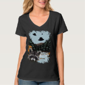 T-shirt Alien UFO Raccoon Lovers Extraterrestrial Encounte (Devant)