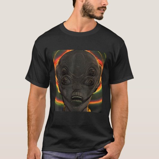T-shirt Alien UFO UAP 51 area grey out of this world creat (Devant)