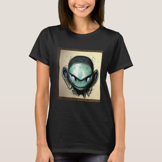 T-shirt Alien UFO UAP 51 area grey out of this world creat (Devant)