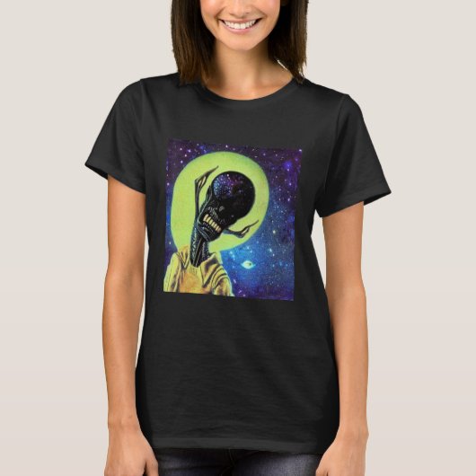 T-shirt Alien UFO UAP 51 area grey out of this world creat (Devant)