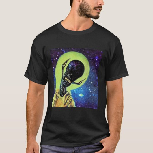 T-shirt Alien UFO UAP 51 area grey out of this world creat (Devant)