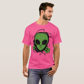 T-shirt Alien vert (Devant entier)
