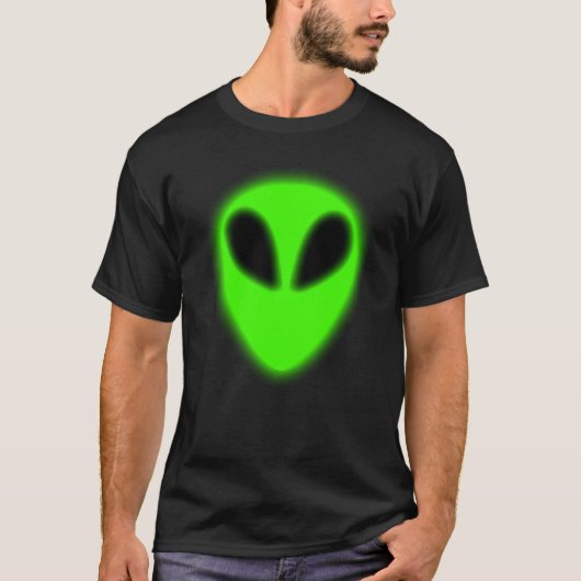 T-shirt Alien vert brillant (Devant)