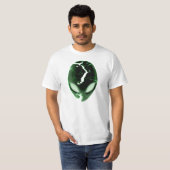 T-shirt Alien vert clair (Devant entier)