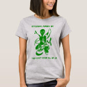 T-shirt Alien vert de la zone tempête 51 (Devant)