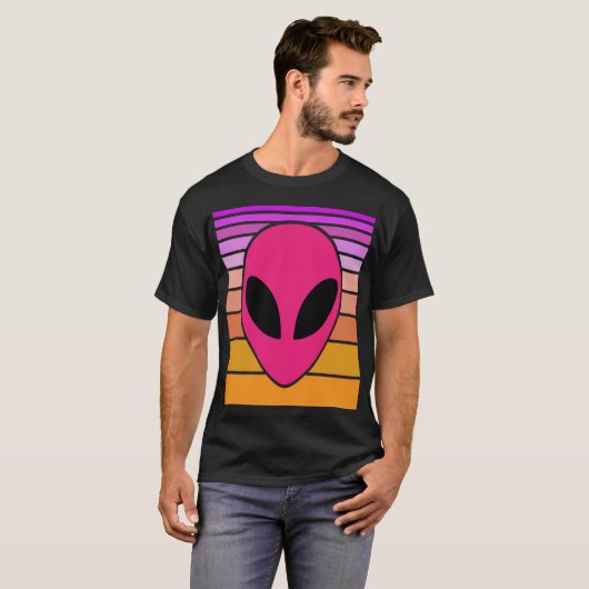 T-shirt Alien Wave techno gray (Devant entier)