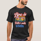 T-shirt Alien With USOs Summer Saying (Devant)