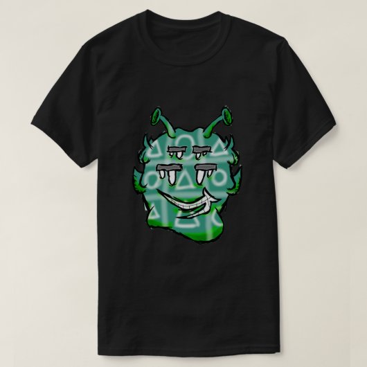T-shirt Alien Zippy Trippy Dazs XOXO (Design devant)