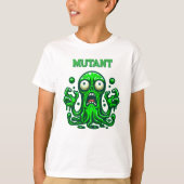 T-shirt Alien Zombie déplaisant - Monstre Vert Neon (Devant)