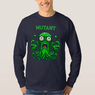 T-shirt Alien Zombie déplaisant - Monstre Vert Neon