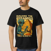 T-shirt Aliens Construction Pyramides Pyramides Constructi (Devant)