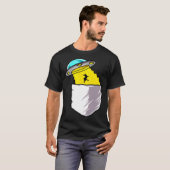 T-shirt Aliens Cryptozoology Abduction Cute Pocket Style (Devant entier)