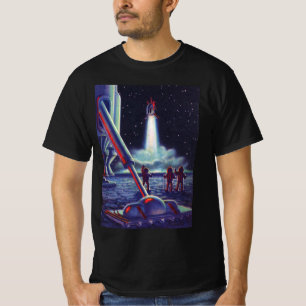 T-shirt Aliens de la science-fiction vintage saluent la fu