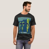 T-shirt aliens, ew méchant (Devant entier)