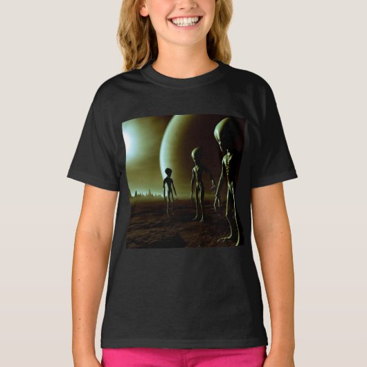 T-shirt ALIENS gris SF 1 (Devant)