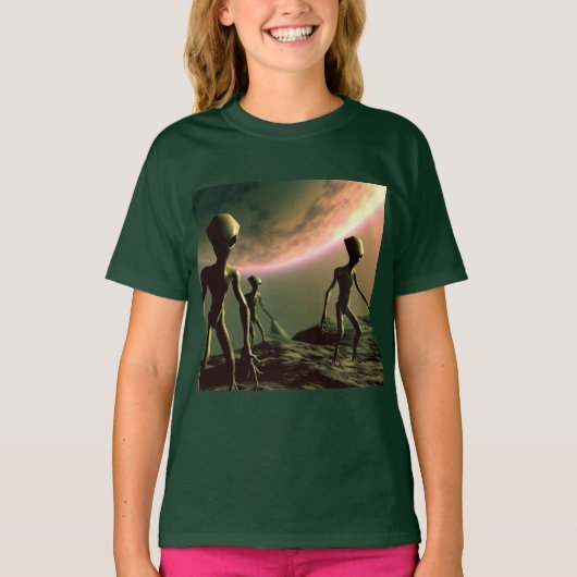 T-shirt ALIENS gris SF 2 (Devant)