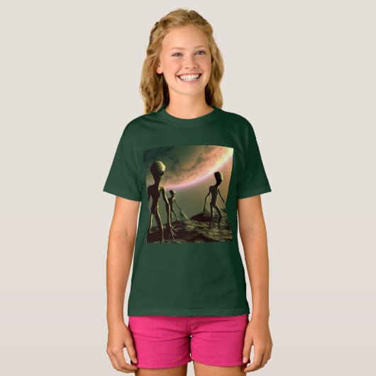 T-shirt ALIENS gris SF 2 (Devant entier)