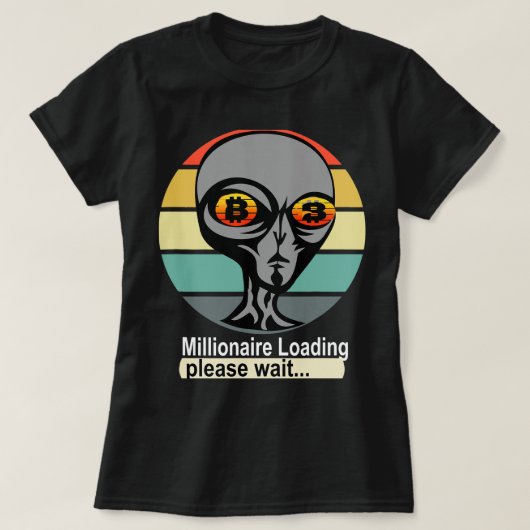 T-shirt Aliens Head CryptoCurrency Trader Futures Funny Bi (Design devant)