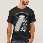 T-shirt Aliens mangent mon chien (Devant)