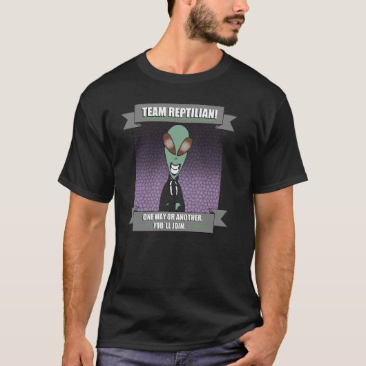 T-shirt - Aliens reptiliens - Zone 51 (Devant)