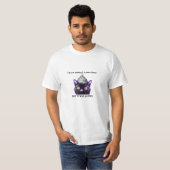 T-shirt Aliens T-shirt, hommes de chat noir (Devant entier)