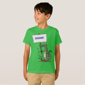 T-shirt Aligator de crocodile drôle avec dessin animé (Devant entier)