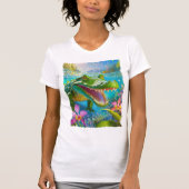 T-shirt aligator Tropical Gemma Orte Designs (Devant)