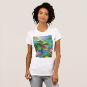 T-shirt aligator Tropical Gemma Orte Designs (Devant entier)