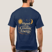 T-shirt Aligné avec l'énergie cosmique Boho céleste (Dos)