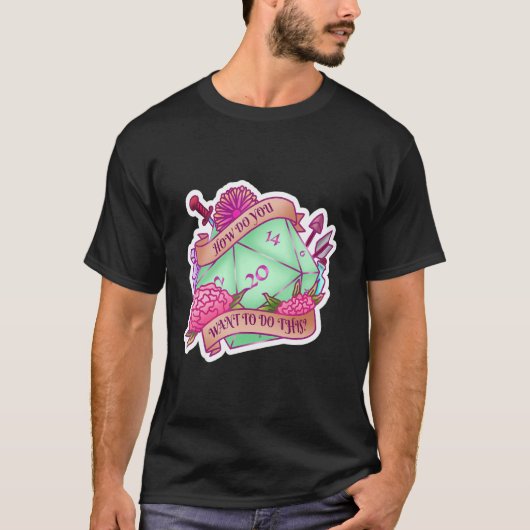 T-shirt Alignement de classe Dice Dungeon Rôle Jeu de rôle (Devant)
