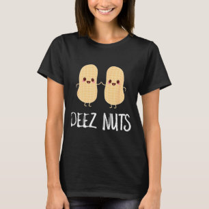 T-shirt Aliment Cacahuète Drôle Kawaii Mignon Meme Deez Nu