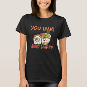 T-shirt Alimentation asiatique Ramen Nigiri Sashimi Maki S