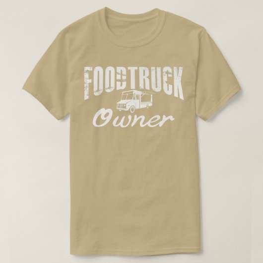 T-shirt Alimentation Camion Lettres Rue Restauration Popup (Design devant)