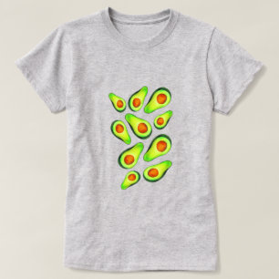 T-shirt Alimentation de fruits de santé vert Avocado