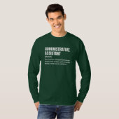 T-shirt Alimentation de l'assistant d'administration (Devant entier)