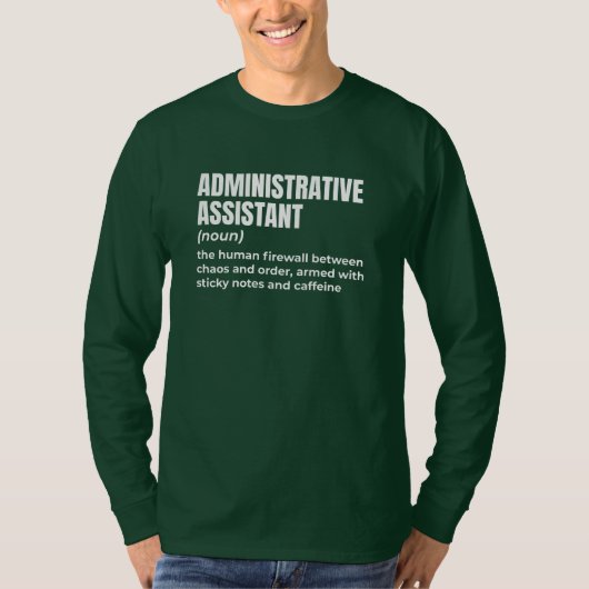 T-shirt Alimentation de l'assistant d'administration (Devant)