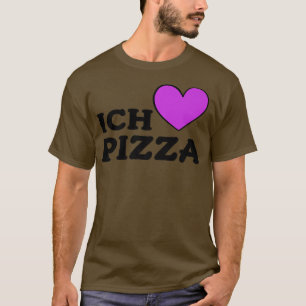 T-shirt Alimentation En Foie Pizza Pun Amoureux Pizza I Lo