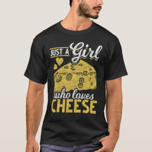 T-shirt Alimentation Fromage Filles Femmes Foodie Snack Go